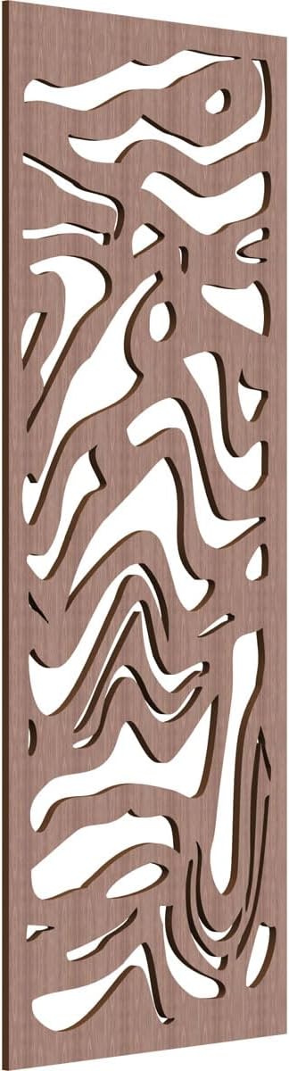 13 3/8"W x 34 3/8"H x 1/4"T Northfield Decorative Fretwork Wood Wall Panels, Red Oak