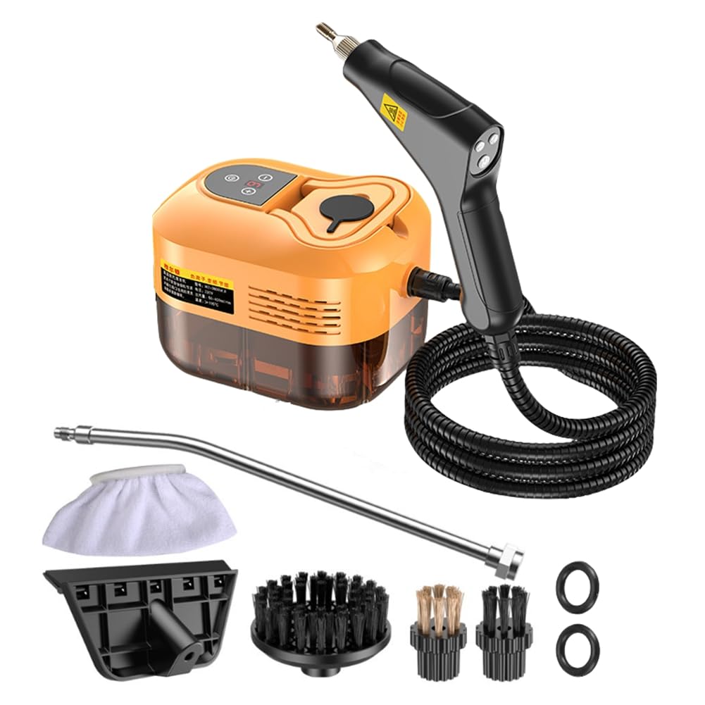 Nettoyeur Portable Haute Efficacité avec Stérilisations Avancées pour Climatisation pour Maison, Voiture, Cuisine, Prise UE Orange