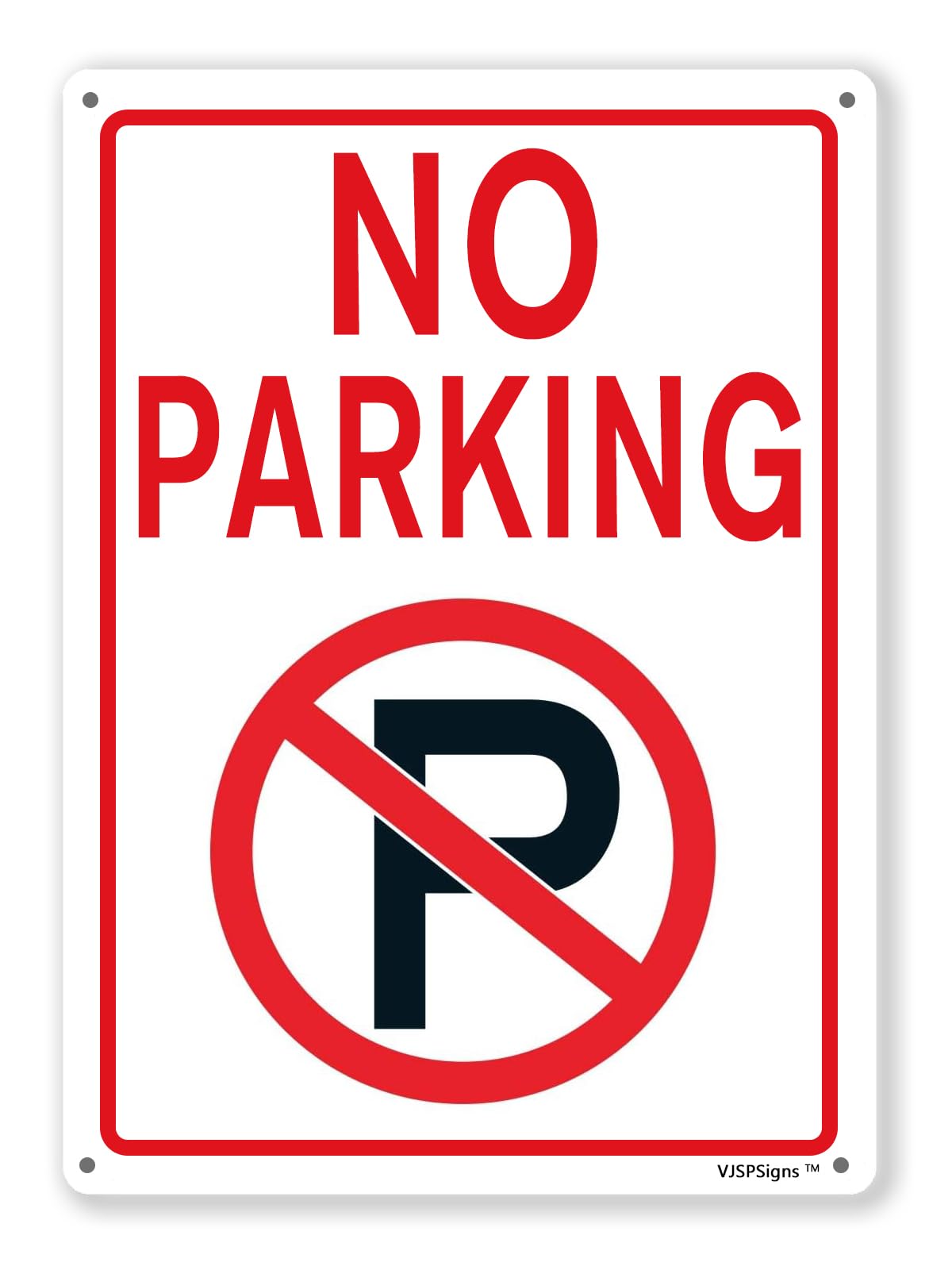 peiyeety No Parking Sign,Road Safety Signs,DoPark Here Sign,Private Road Signs 8"X12" Metal Aluminum Sign