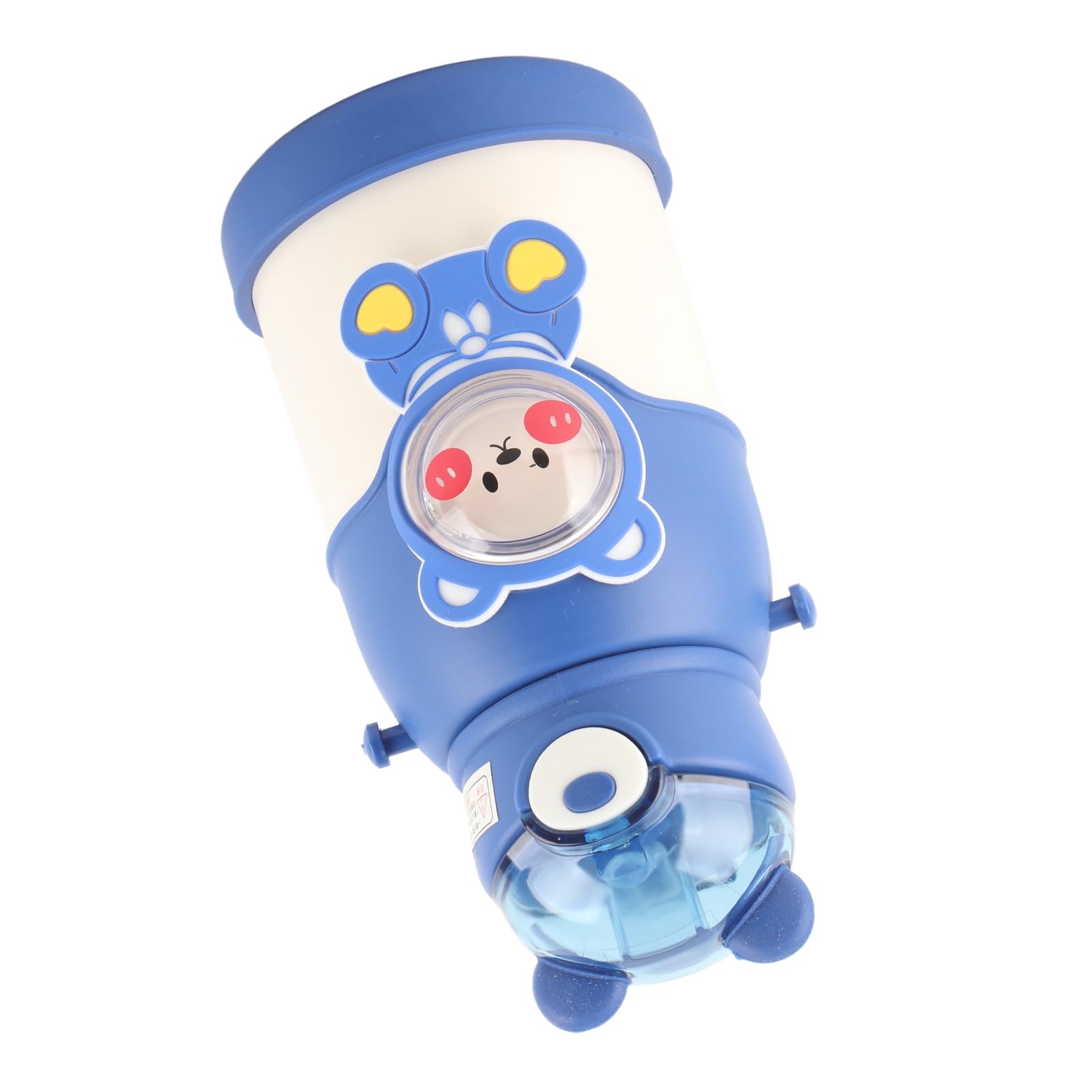 Ejoyous Bottiglia d'acqua in Metallo Bottiglia d'acqua Isolata da 500 Ml con Coperchio Ribaltabile in Acciaio Inossidabile 316 Cannuccia in Silicone e Cinturino Regolabile per i Viaggi Scolastici