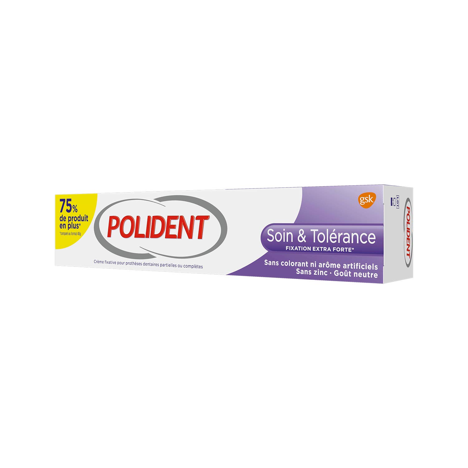 Polident Crema Fissativa per Protesi Parziali/Completa Cura & Tolleranza 70 g