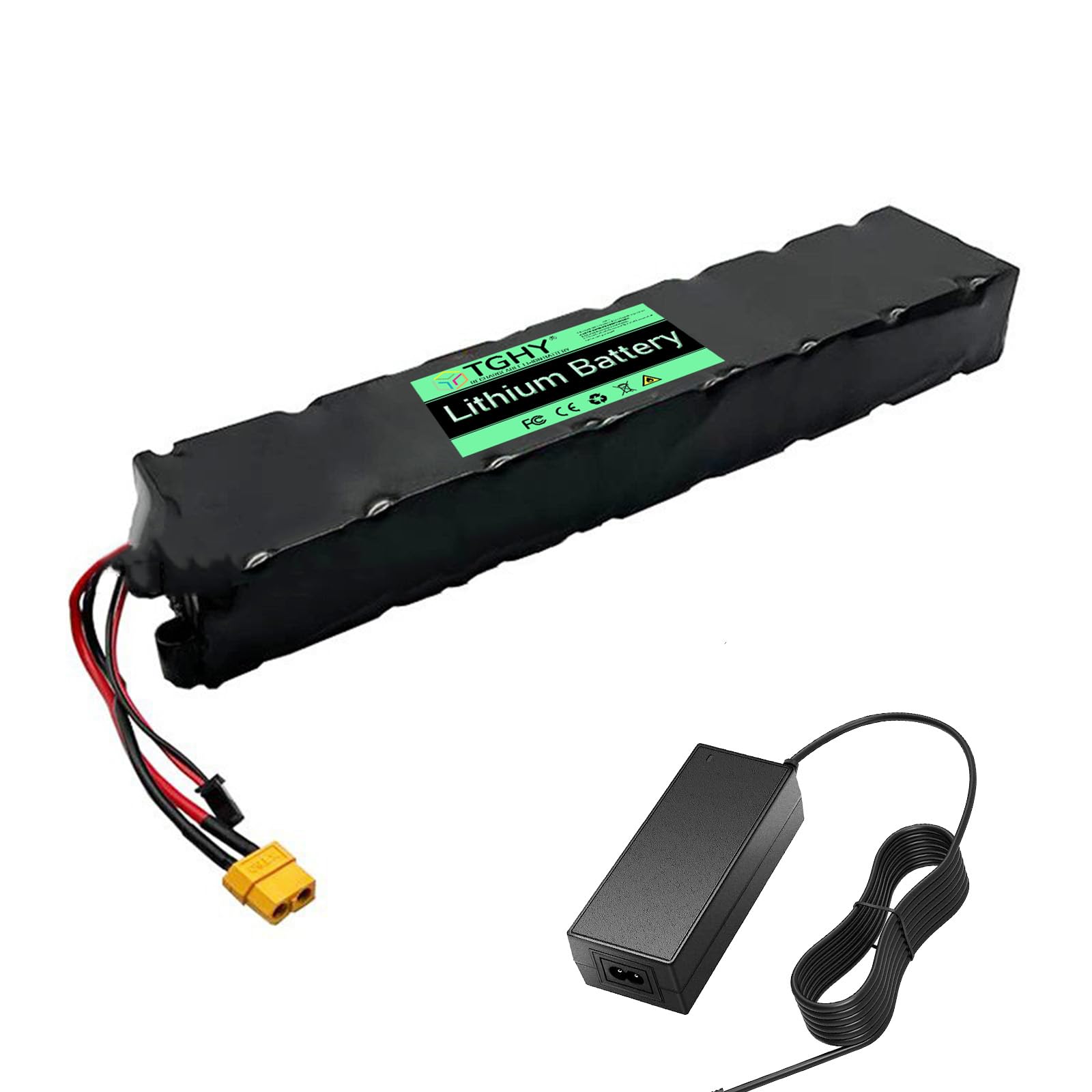 TGHY Akumulator litowo-jonowy 36V do hulajnóg elektrycznych, o pojemności 6,6Ah 7,8Ah lub 9Ah wymienny, zapasowy, przeznaczony do deskorolek elektrycznych i silników o mocy 324W.,36v 7.8ah