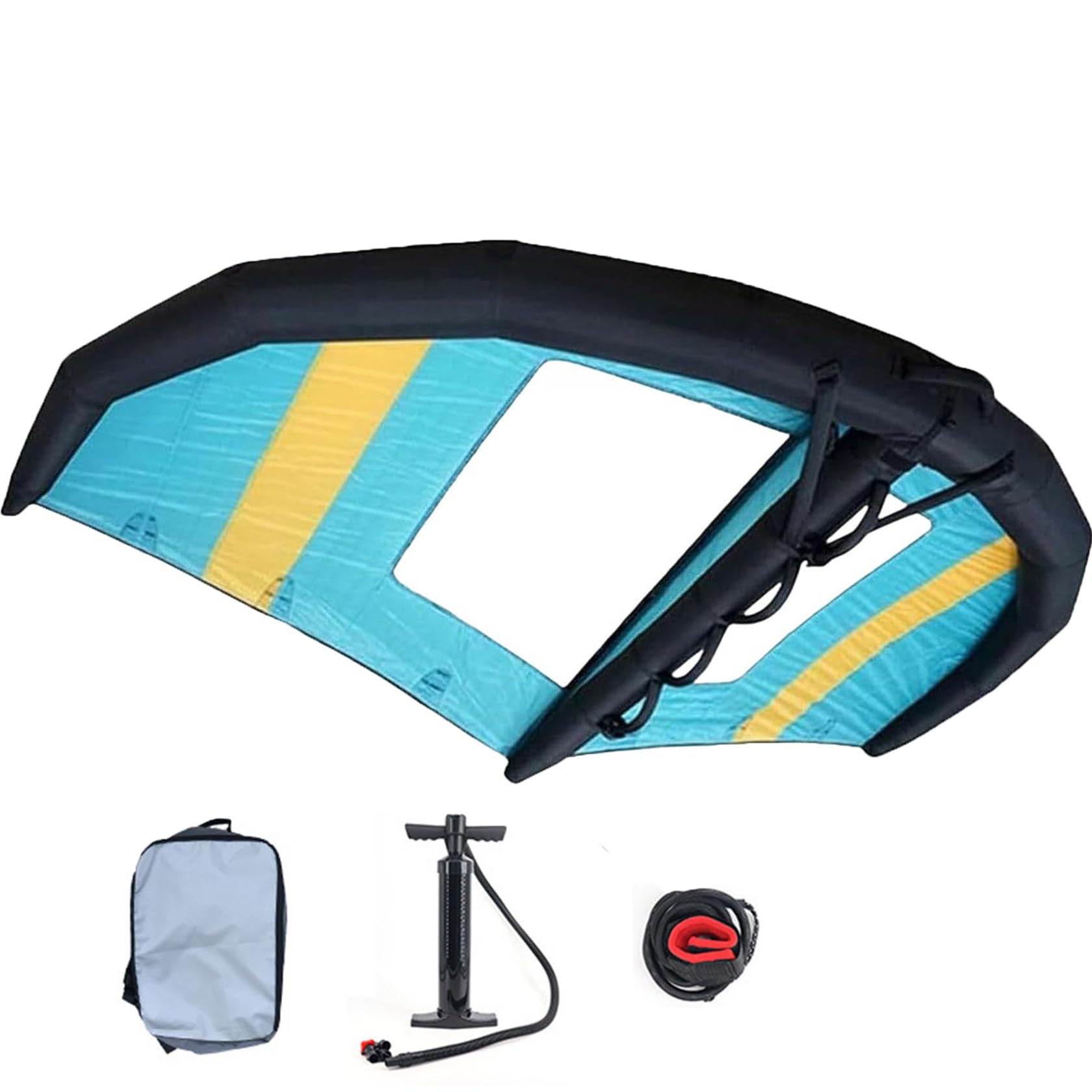 Ala Inflable De Windsurf, 4㎡, 5㎡, 6㎡ Wind Wingfoil Y Tabla De Hidroala, Vela De Surf PortáTil, Con Ventana, Para Deportes AcuáTicos, Kitesurf, Surf,C-5㎡