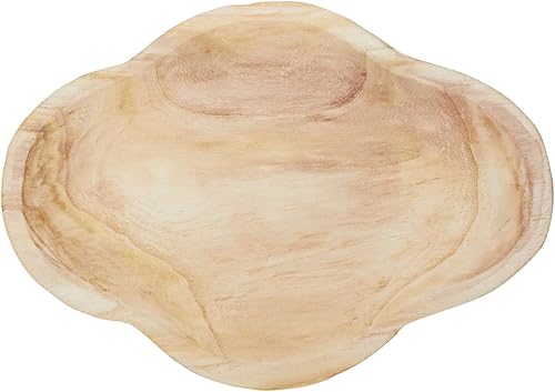 Miniatura 7 de Cuencos de masa de madera hechos a mano de 16 pulgadas para decoración, cuenco de masa en forma de cruz de madera de Paulownia