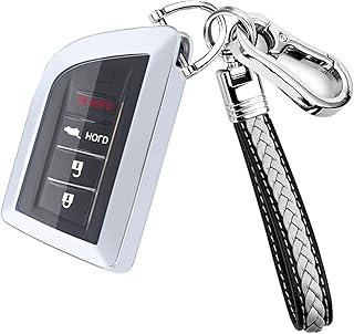 Soft TPU Car Key Fob Cover Protector for Acura Compatible with 2022 Acura RDX MDX 4 Buttons Remote Smart Cover Fob Case