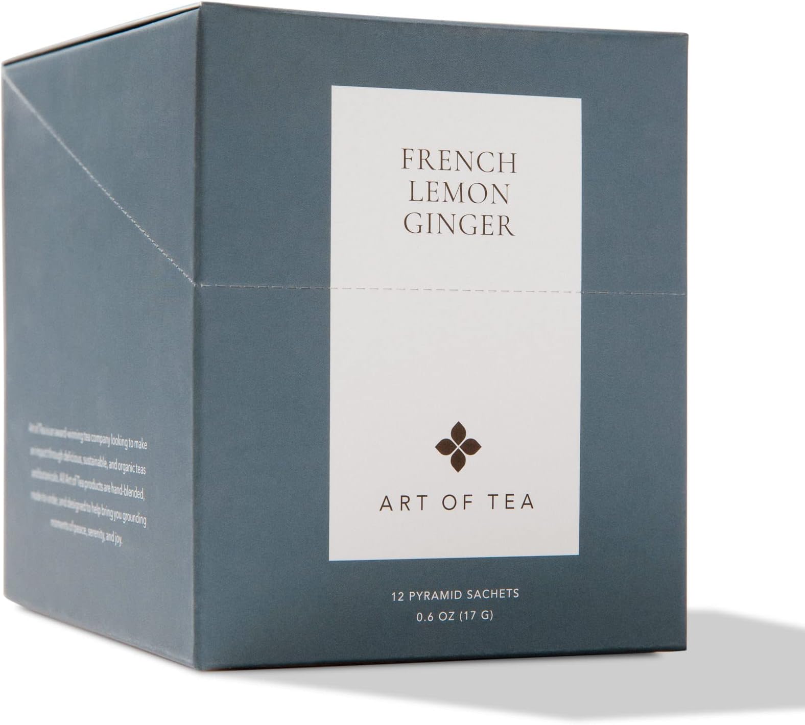- Art of Tea | French Lemon Ginger | 12 Count Premium Quality Pyramid Tea Bags Sampler Box |Naturally Decaffeinated