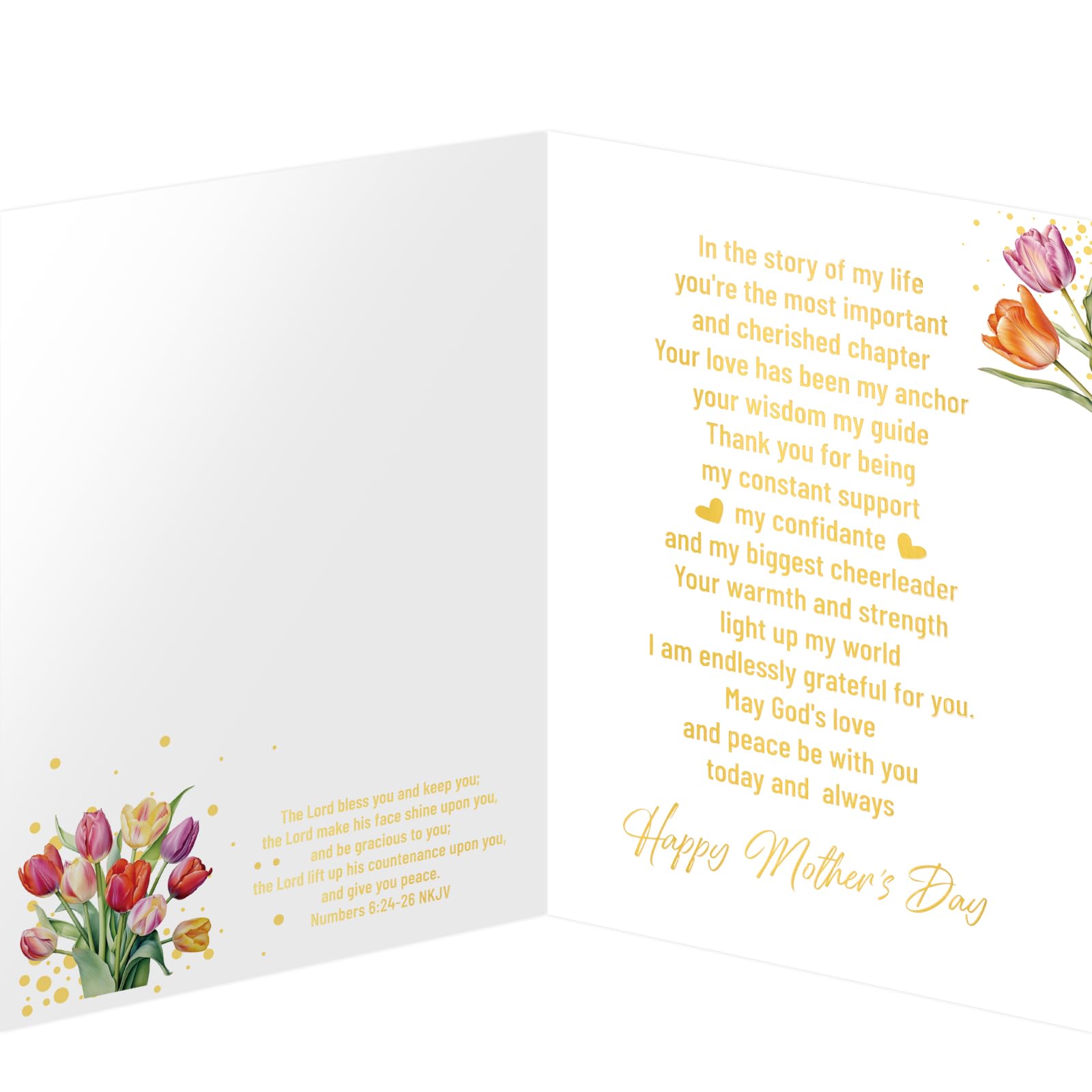 ceiba tree Happy Mother's Day Card Religious Christian Mothers Day Card for Mom 5x7 in with Envelope Message Inside