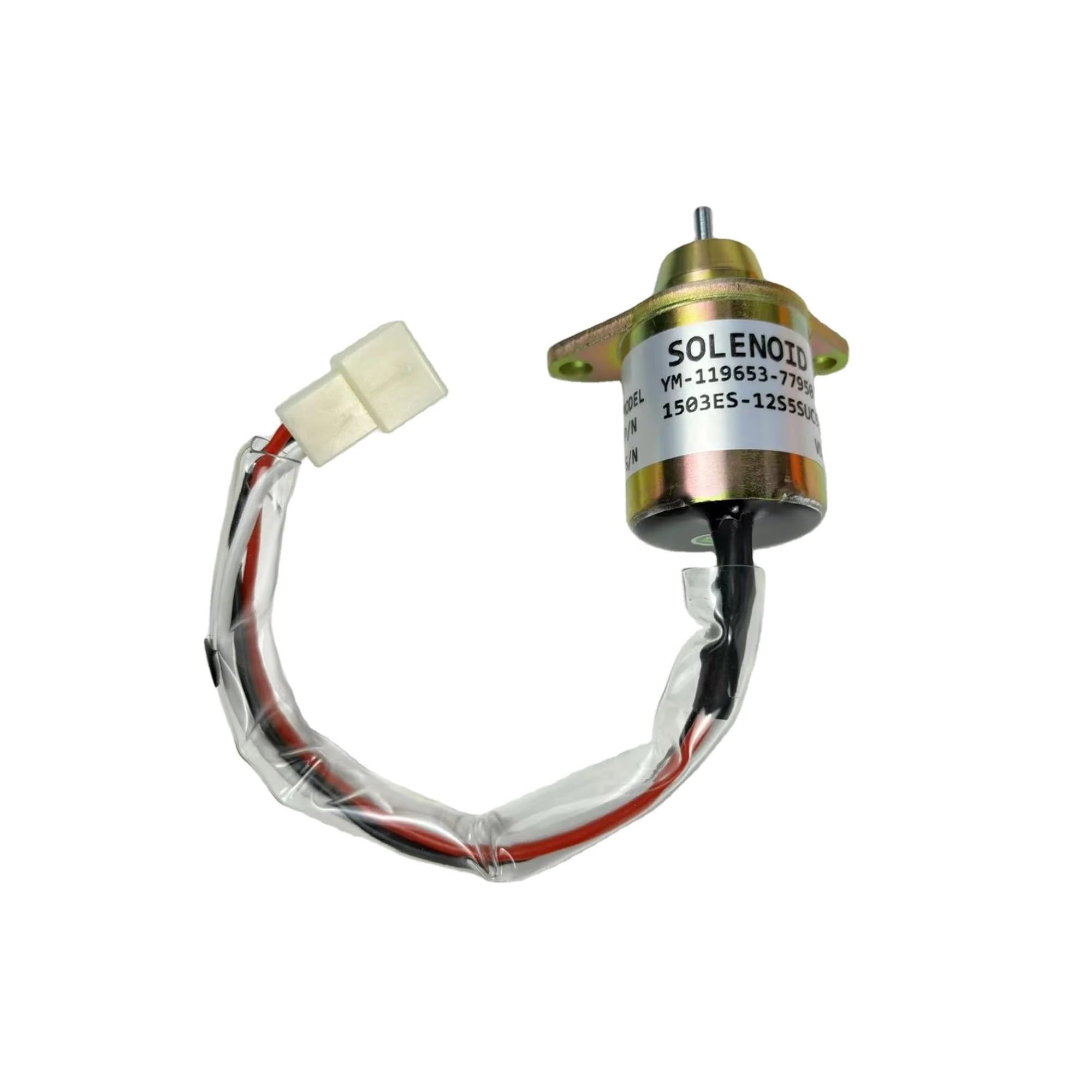 Solenoide de corte de combustible Solenoide de corte de combustible 129486-77952 119653-77950 YM119653-77950, compatible con motores STNE72 y STNA72