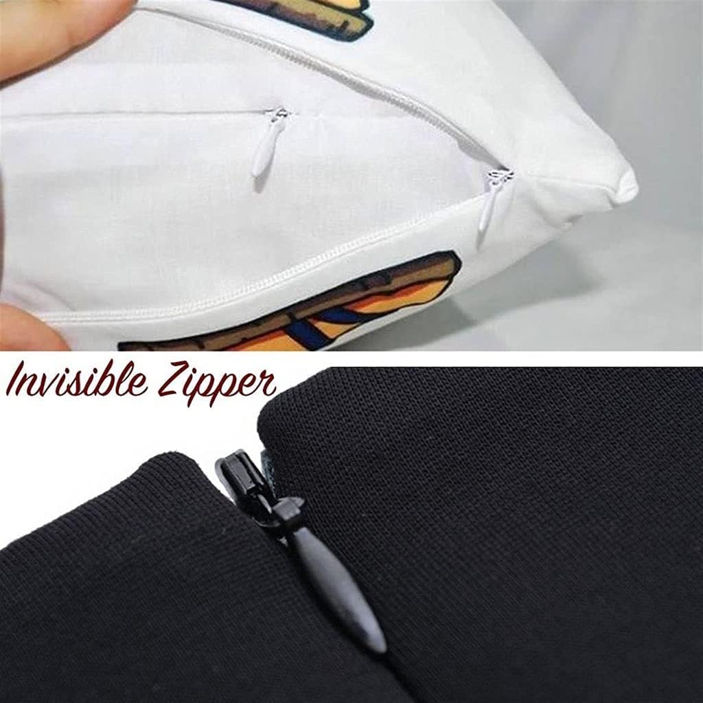 Cremallera de nailon, cremalleras de bobina de nailon de metal, 20 piezas/lote #3 cremallera invisible blanca/negra (Color : White 20pcs, Size : 50cm full lengt ( Color : White 20pcs , Size : 45cm ful
