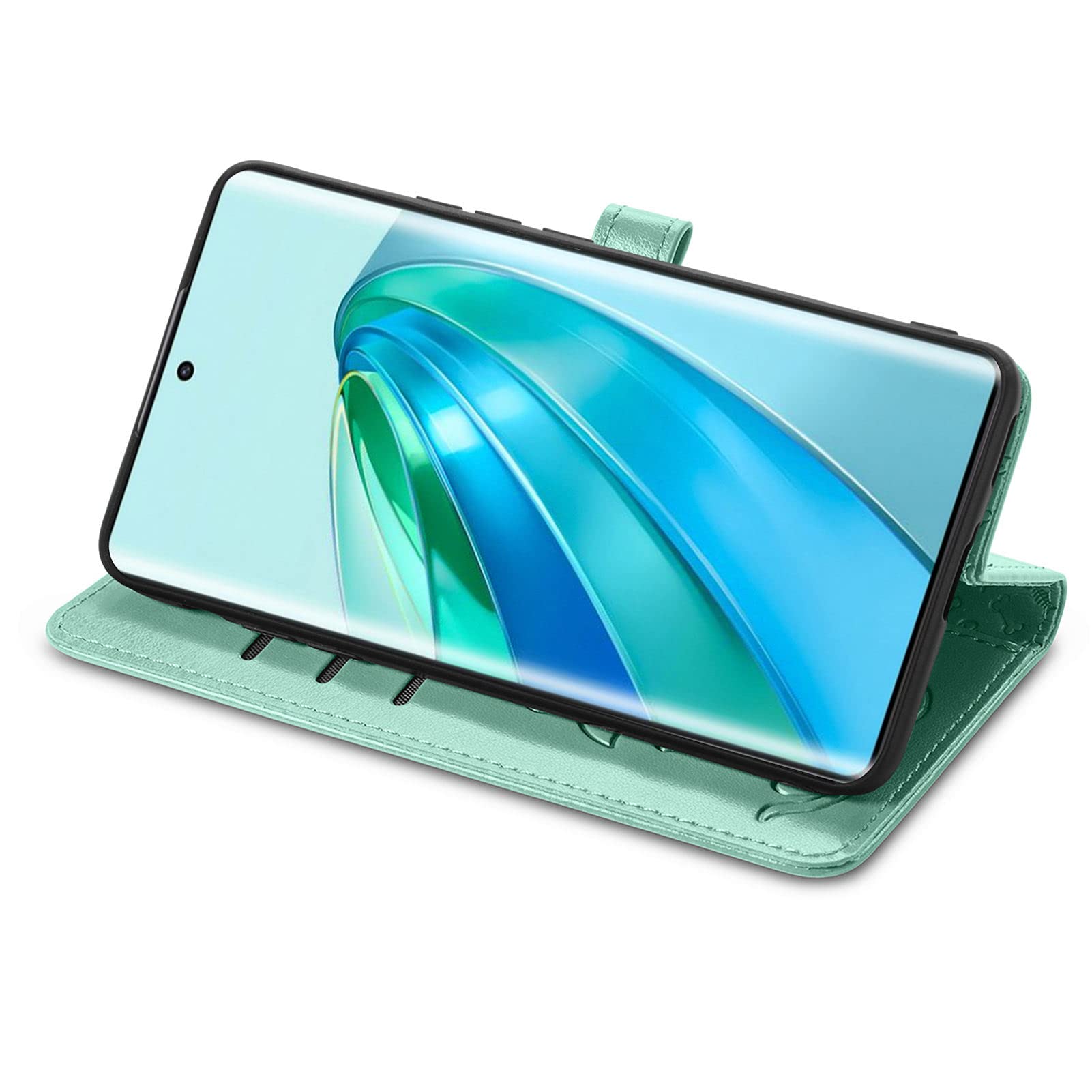 Cover per Honor Magic5 Pro Pelle Portafoglio Cover,Fiori Flip Case