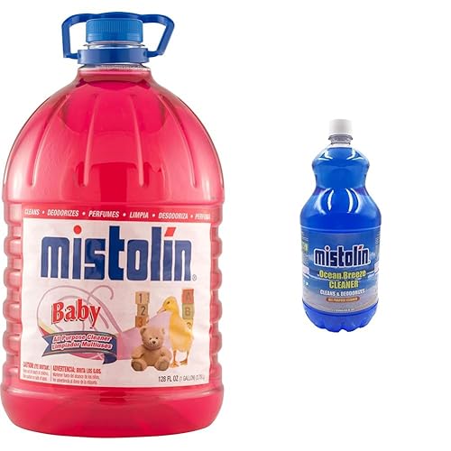 Mistolin Baby, Limpiador multiuso, 128 onzas líquidas Ocean Breeze 64 onzas líquidas