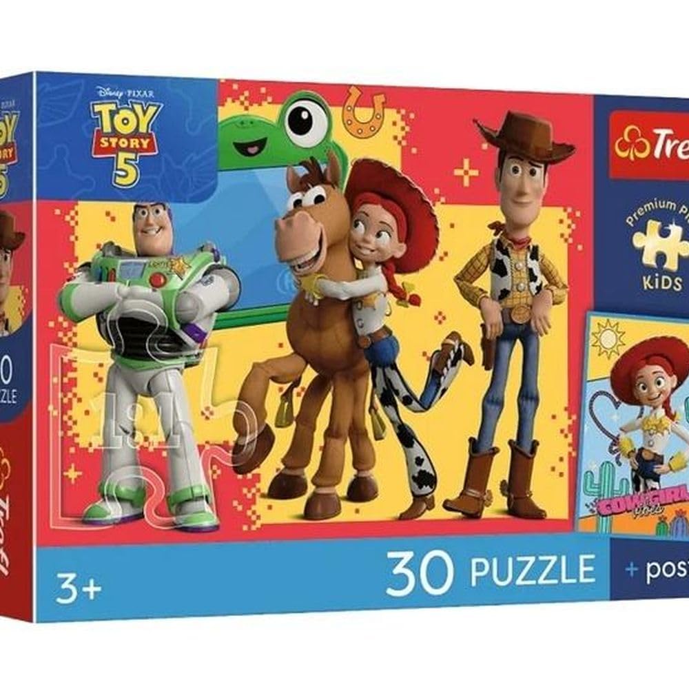 Trefl - Toy Story, Toy Adventures - Puzzle 30 Pieces - Puzzle with Heroes Fairy Tales, Unique Poster, Creative Entertainment, for Children from 3 years