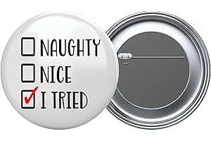 Naughty Nice Pin the Button on the Christmas Character