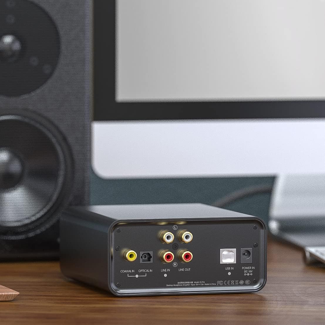 blucoil fiio k5 pro ess amplifier headphone amps desktop dac for home audiopc 6 35mm headphone outrca line outcoaxialoptical inputs bundle earphon