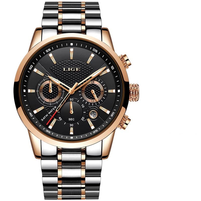 OVERFLY LIGE Analog Chronograph Luxury Watch for-Men (B0C5JHBYV1) Amazon Price History, Amazon Price Tracker