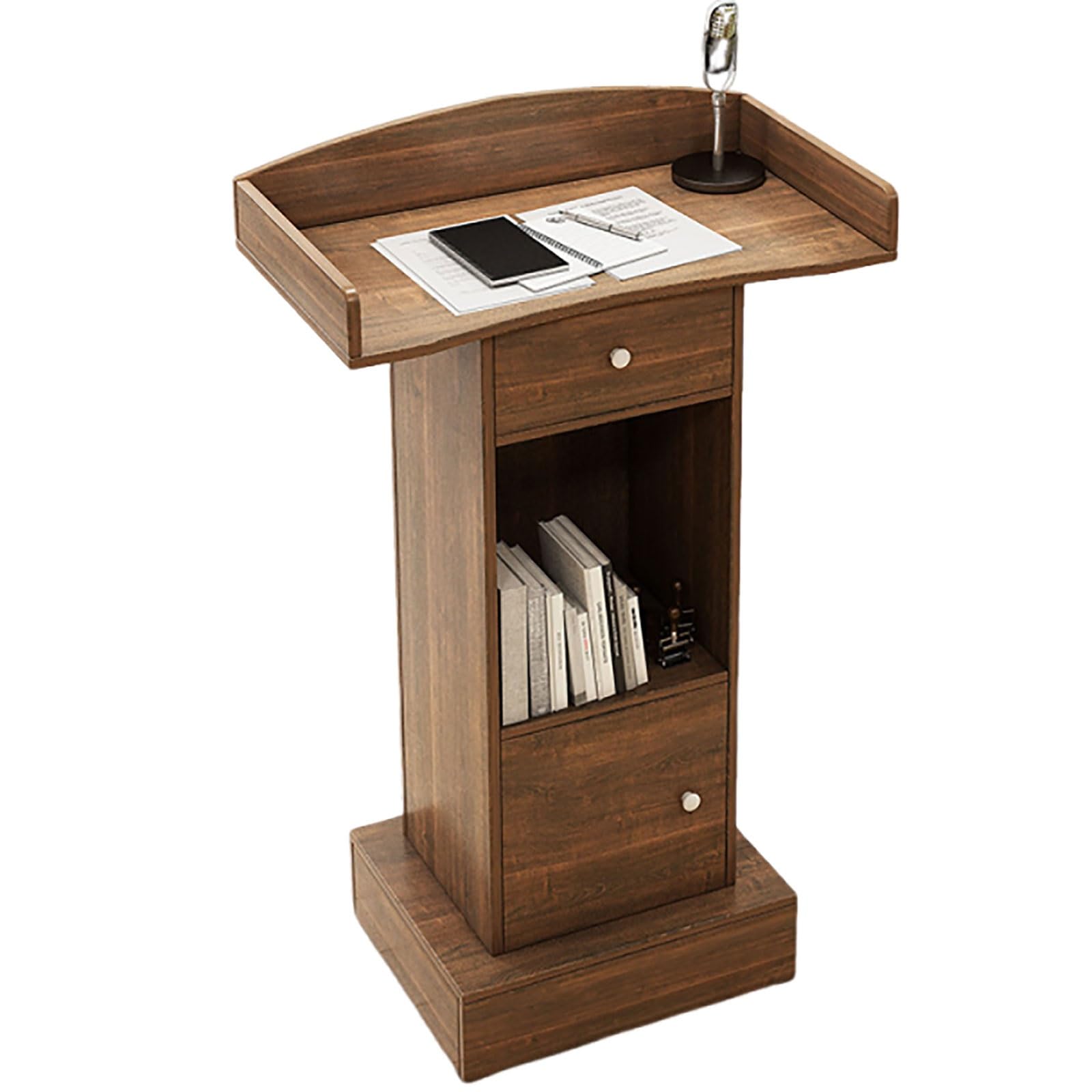 Soporte de madera para altavoz con base firme de roble salvaje