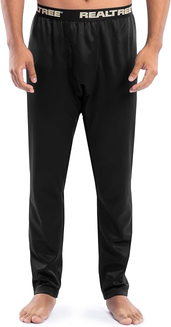 Realtree Mens Heavyweight Fleece Thermal Underwear Long Johns Bottom