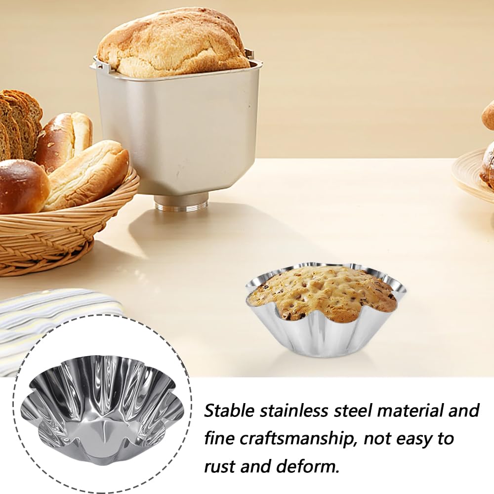 GYSRXS 30 stuks mini-taartvorm, antiaanbaklaag, eiertaartvorm, roestvrij staal, taartvormen voor doe-het-zelf, cupcakes, taarten, muffins, cake ( zilver GYSRXS 30 stuks mini-taartvorm, antiaanbaklaag, eiertaartvorm, roestvrij staal, taartvormen voor doe-het-zelf, cupcakes, taarten, muffins, cake ( zilver