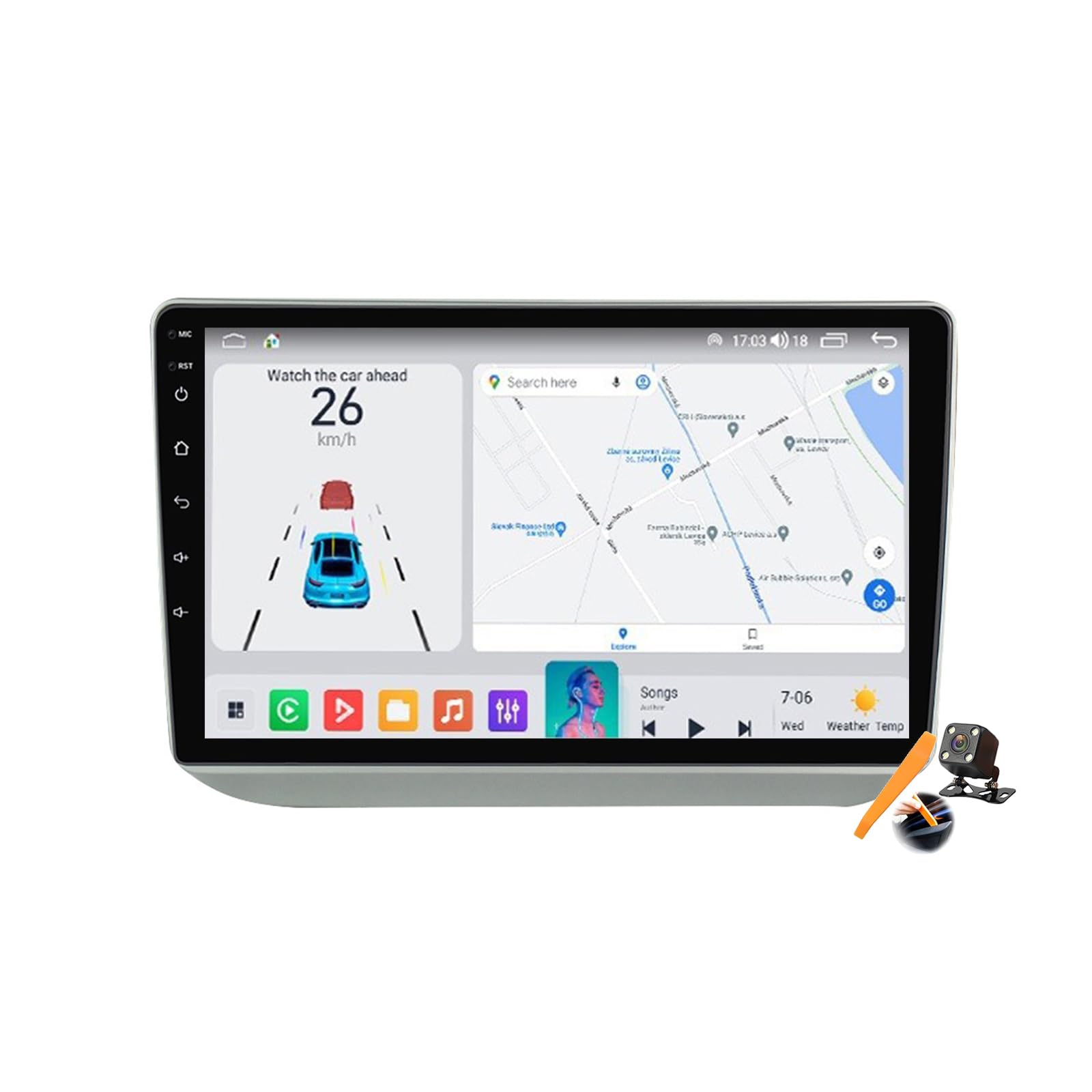 Radio GPS Fabia 2007-2011 con Android 15 para solucionar fallos de conexión BT 8