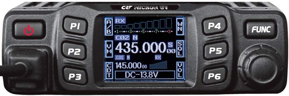 Front view of PNI Micron UV radio display and controls