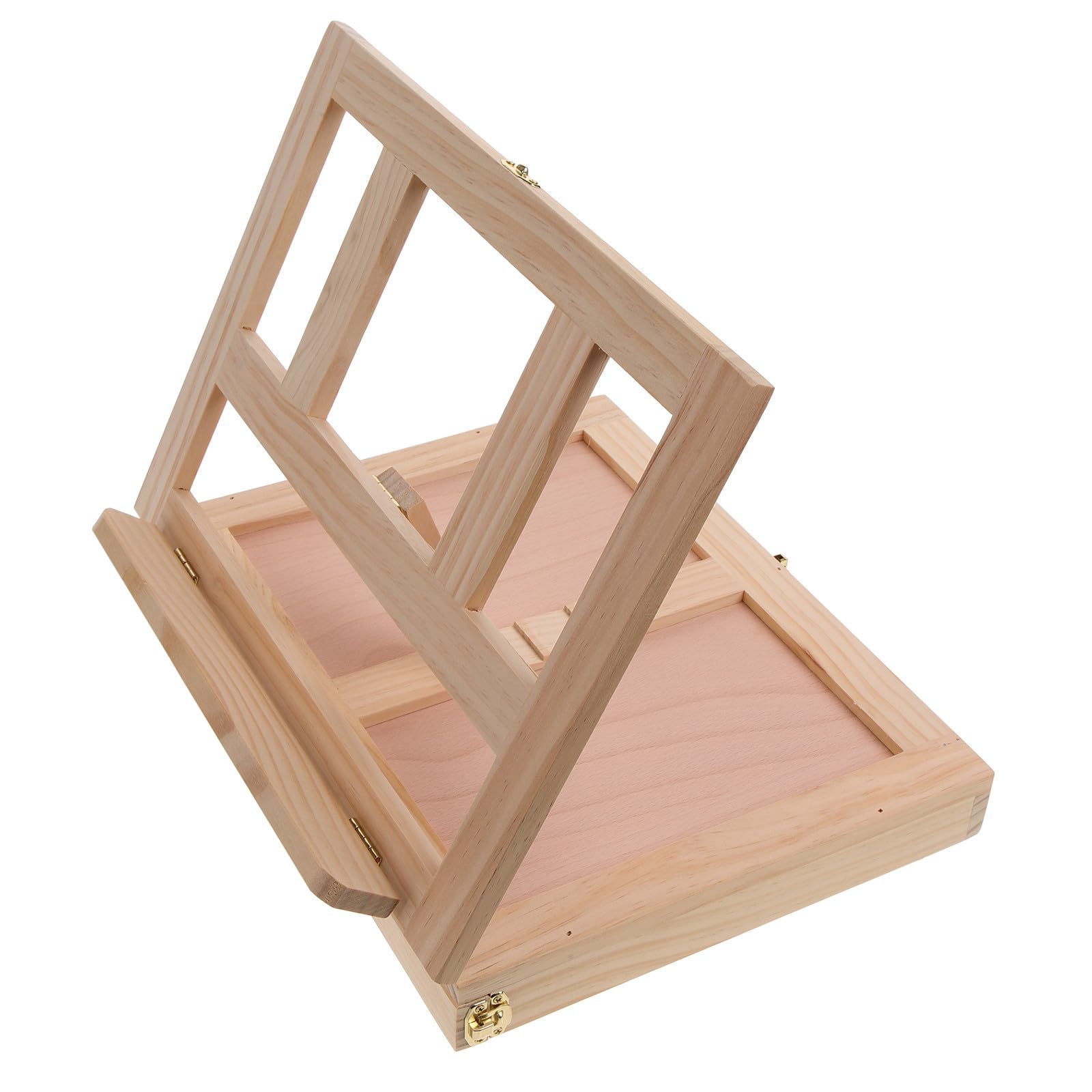 Operitacx Chevalet de Dessin en Bois Tiroir, Portable et Compact, Maintient le Papier Fermement, pour Peinture et Croquis à Domicile