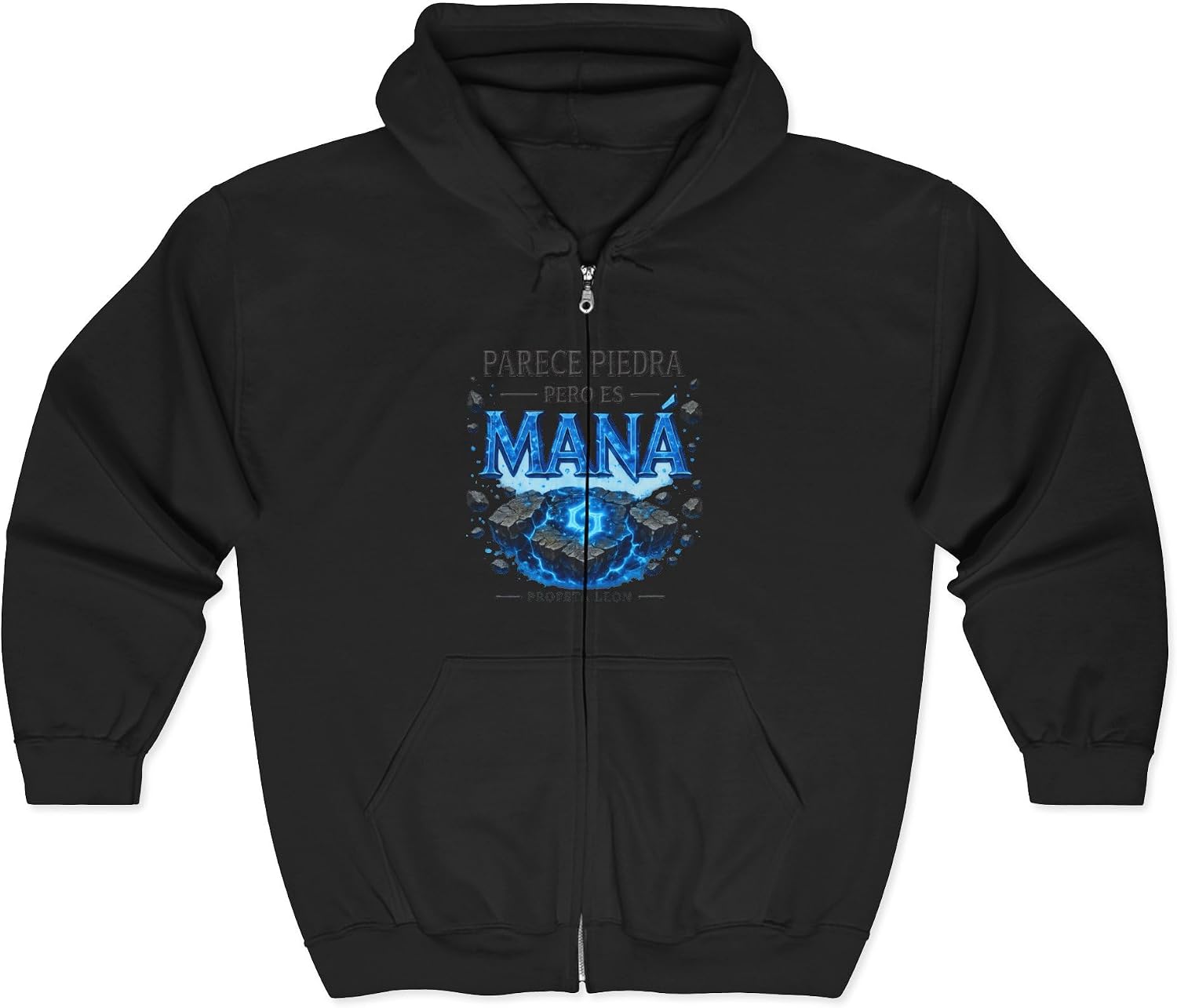 SUDADERA CRISTIANA CON GORRO Y CIERRE FE Y BENDICION