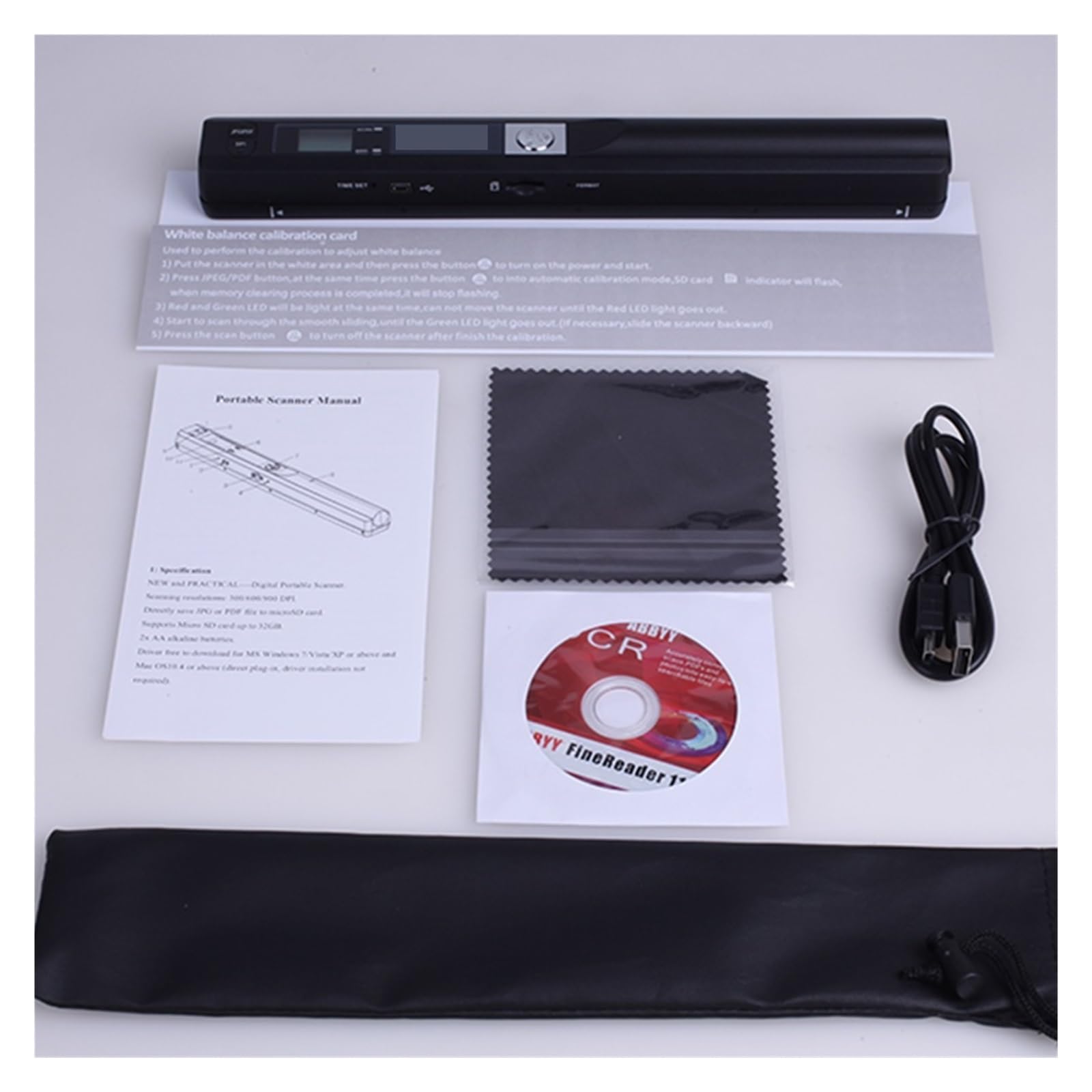 Scanner Documenti,Scanner Documenti, Scanner Documenti Scanner A4 portatile for documenti Libri Scanner mobili portatili for ufficio JPG/PDF 900 DPI,per riunioni aziendali didattiche(Blauw)