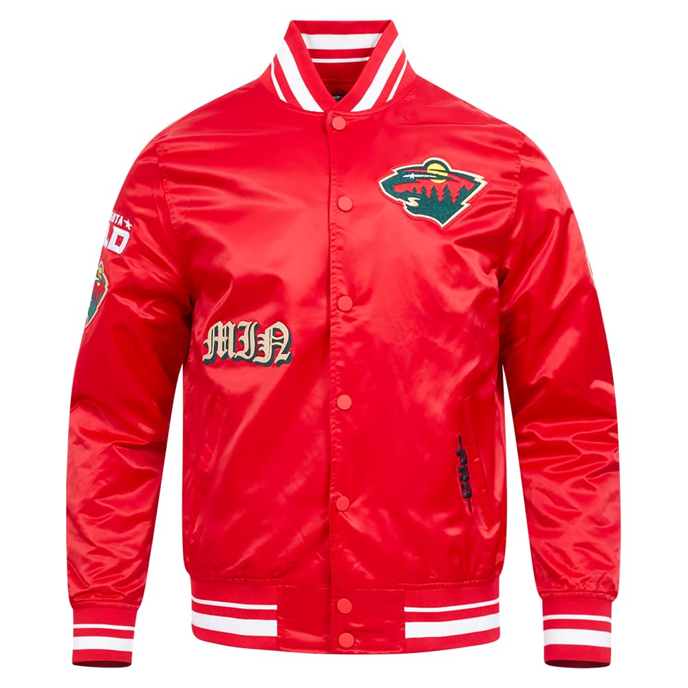 Pro Standard Mens NHL Old English Satin Jacket