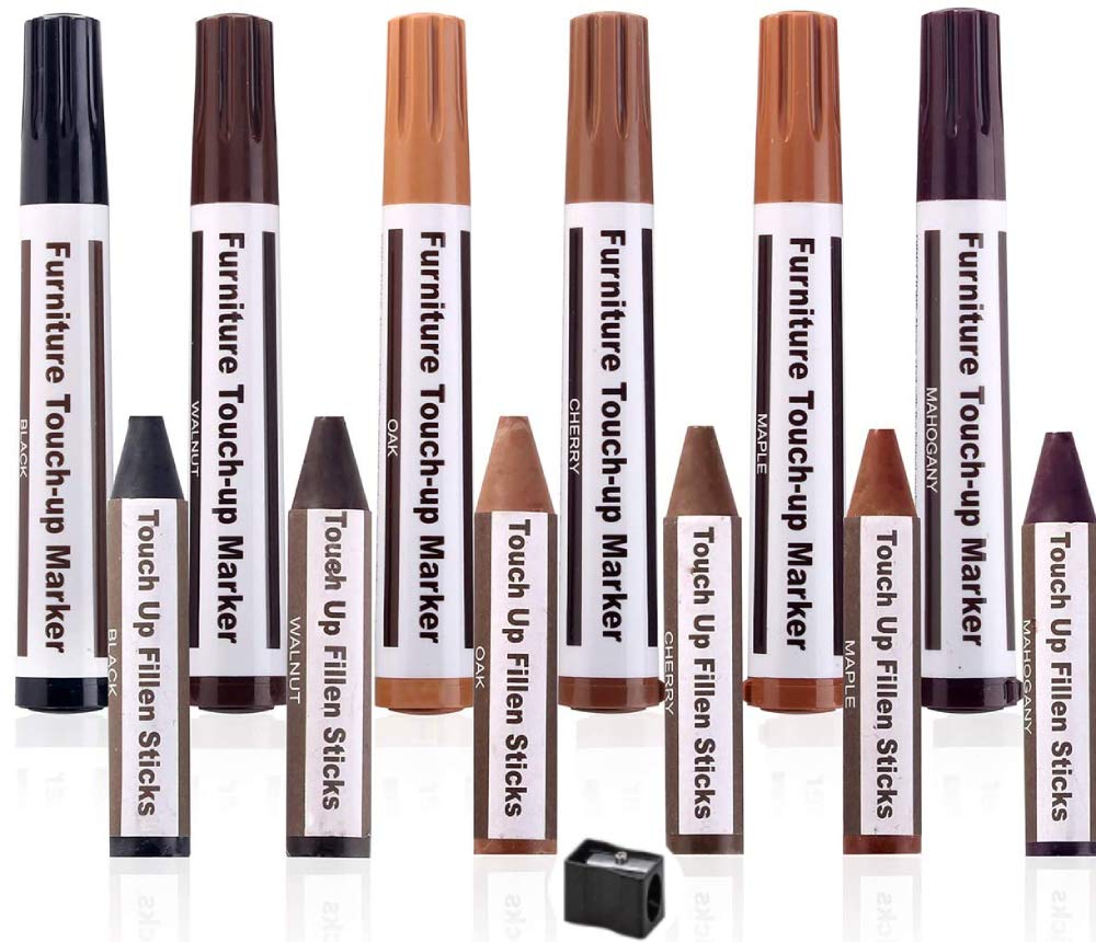 Furniture Markers, KMEIVOL Repair Kit Wood Markers, Furniture Pens for