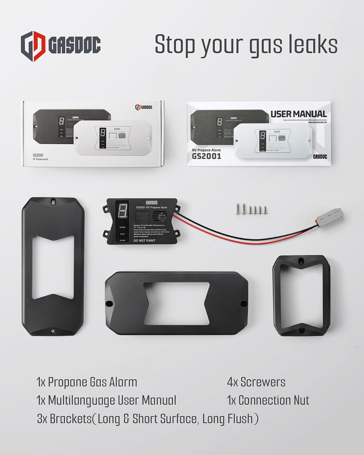 GasDoc GS2001 Package Contents
