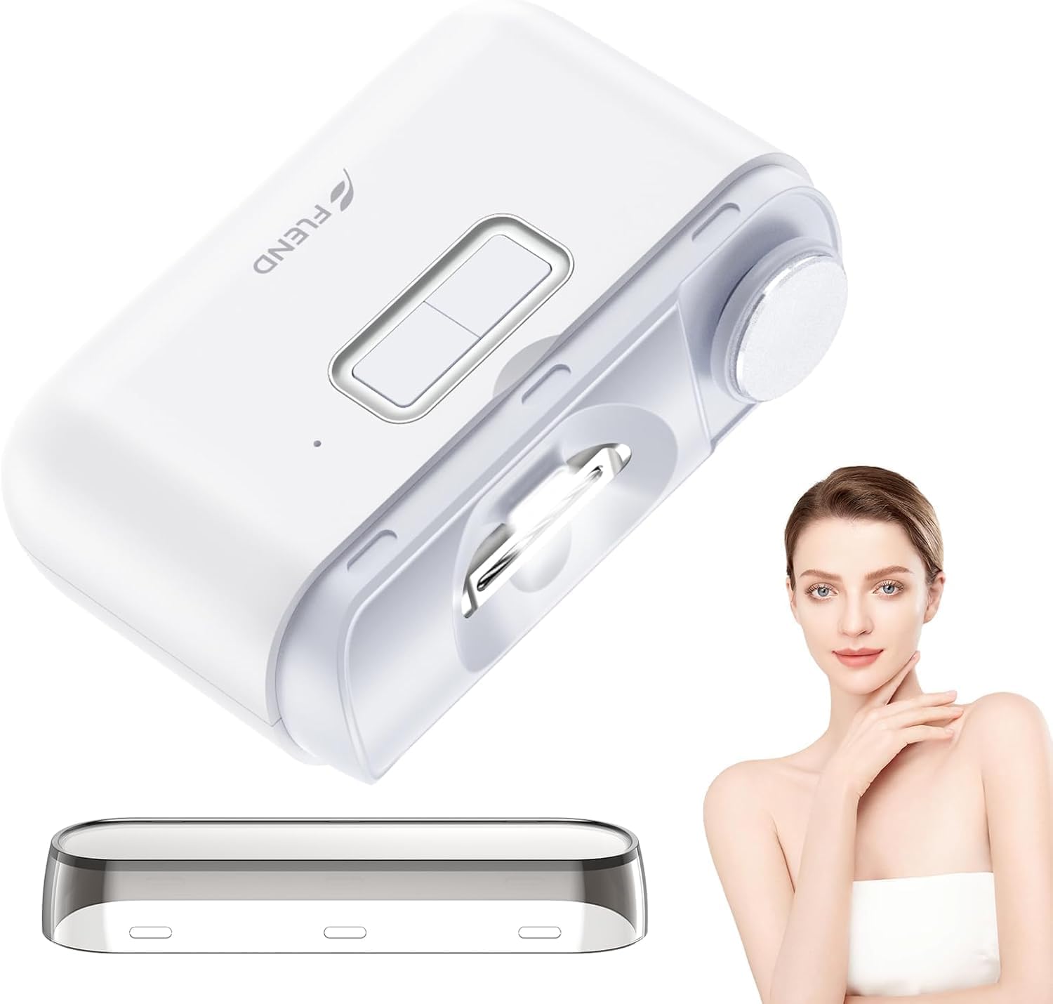 Elektrischer Nagelknipser, Nageltrimmer Nagelpolierer 2 in 1, Automatischer Elektrische Nagelknipserr 2 Geschwindigkeiten, Fingernagelknipser, Nagelfeile mit Licht, ManiküreSet Nagelknipser für Babys
