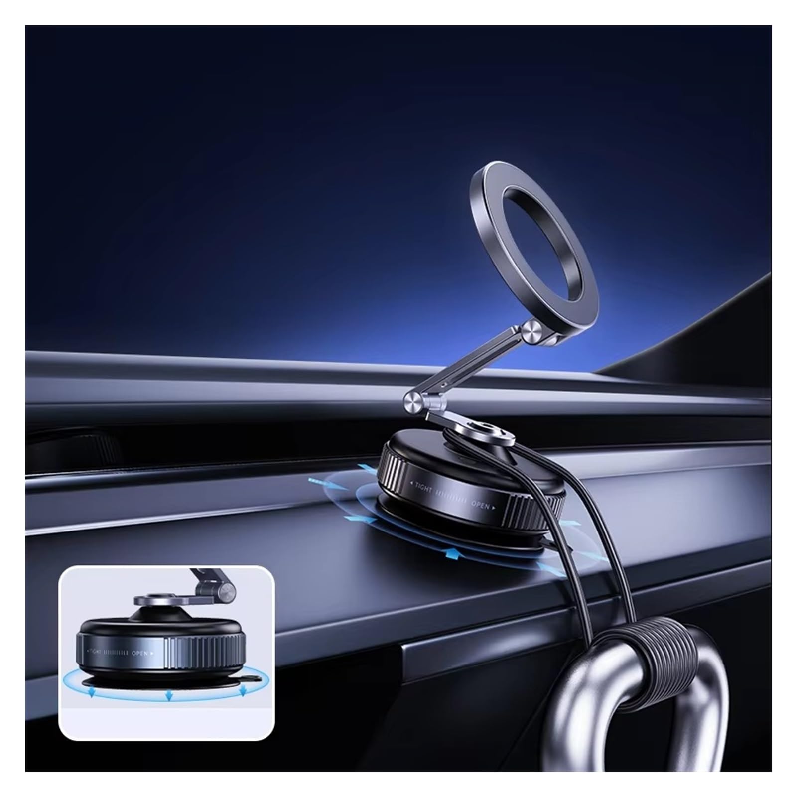 Soporte Magnético para Teléfono Móvil De Coche con Rotación 360 ​​Grados Y Adsorción Al Vacío Sin Necesidad Carga Apto para Navegación En(X53 and X54)