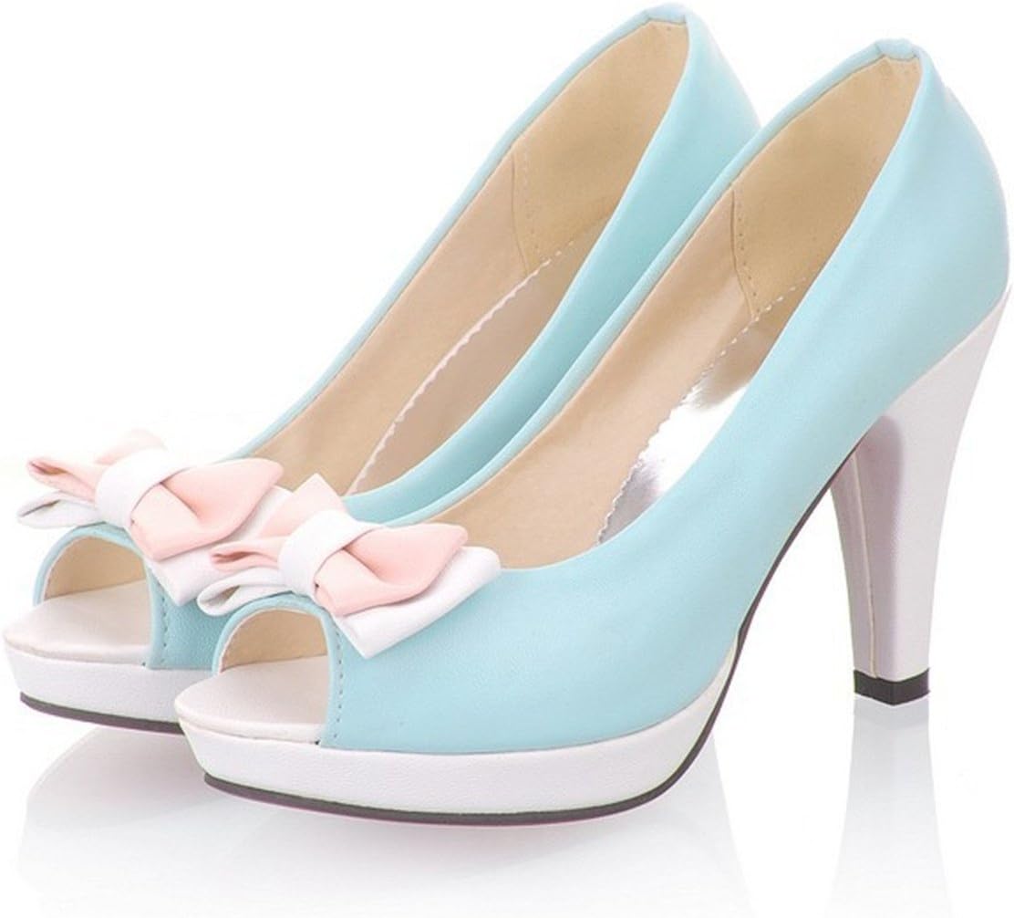 Ivan Johns Femininos Salto Alto Spring Women Shoes high Heels Pumps Open Toe Platforms Cute Sweet Pink White