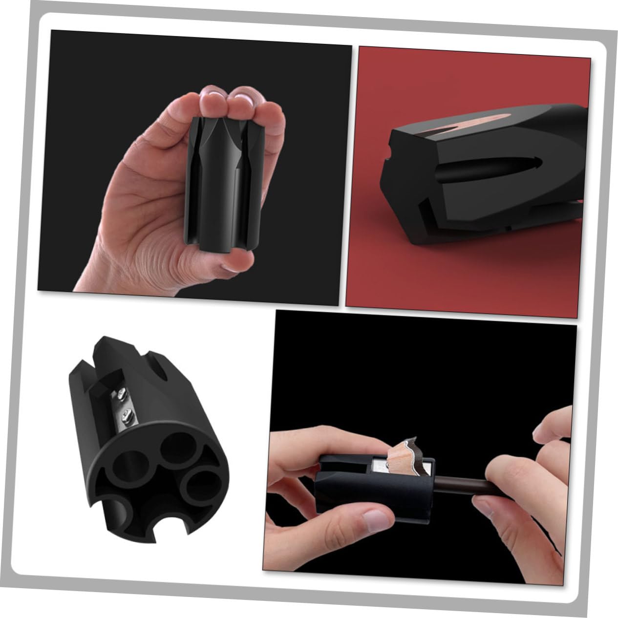 Ipetboom 2pezzi Temperamatite Per Matite Per Sopracciglia Strumento Di Affilatura Cosmetico Per Donna Leggero e Pratico Per Trucco e Viaggi Design Unico e Materiale Resistente