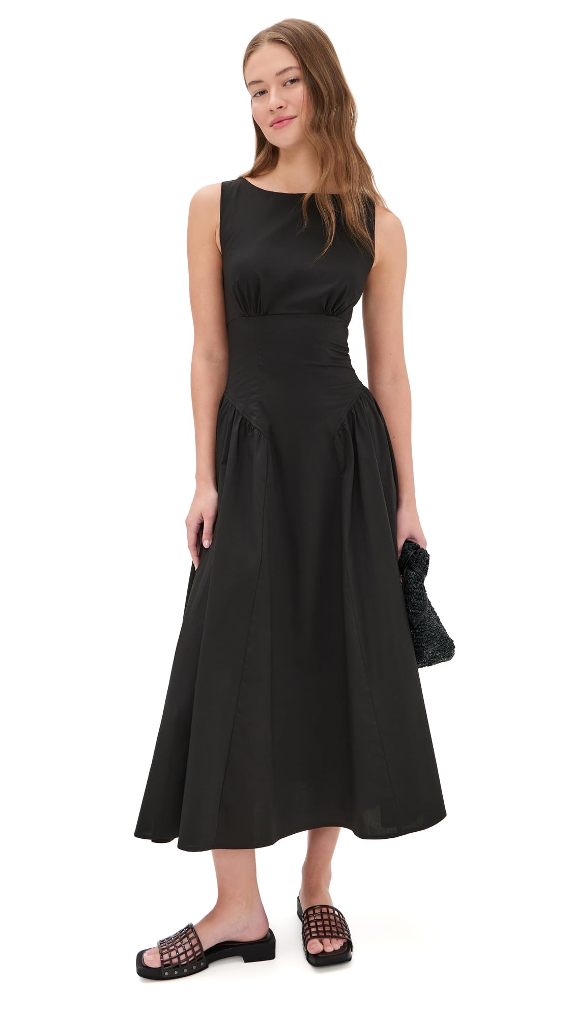 STAUD Women's Gwen Midi Dress