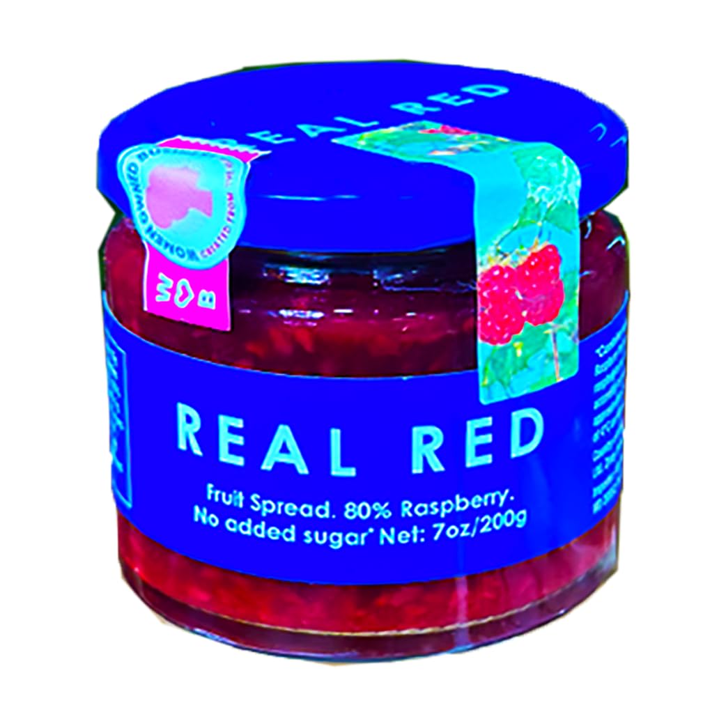 Amazon.com: Real Red Raspberry Jam with 80% Fruit 200g : Grocery ...