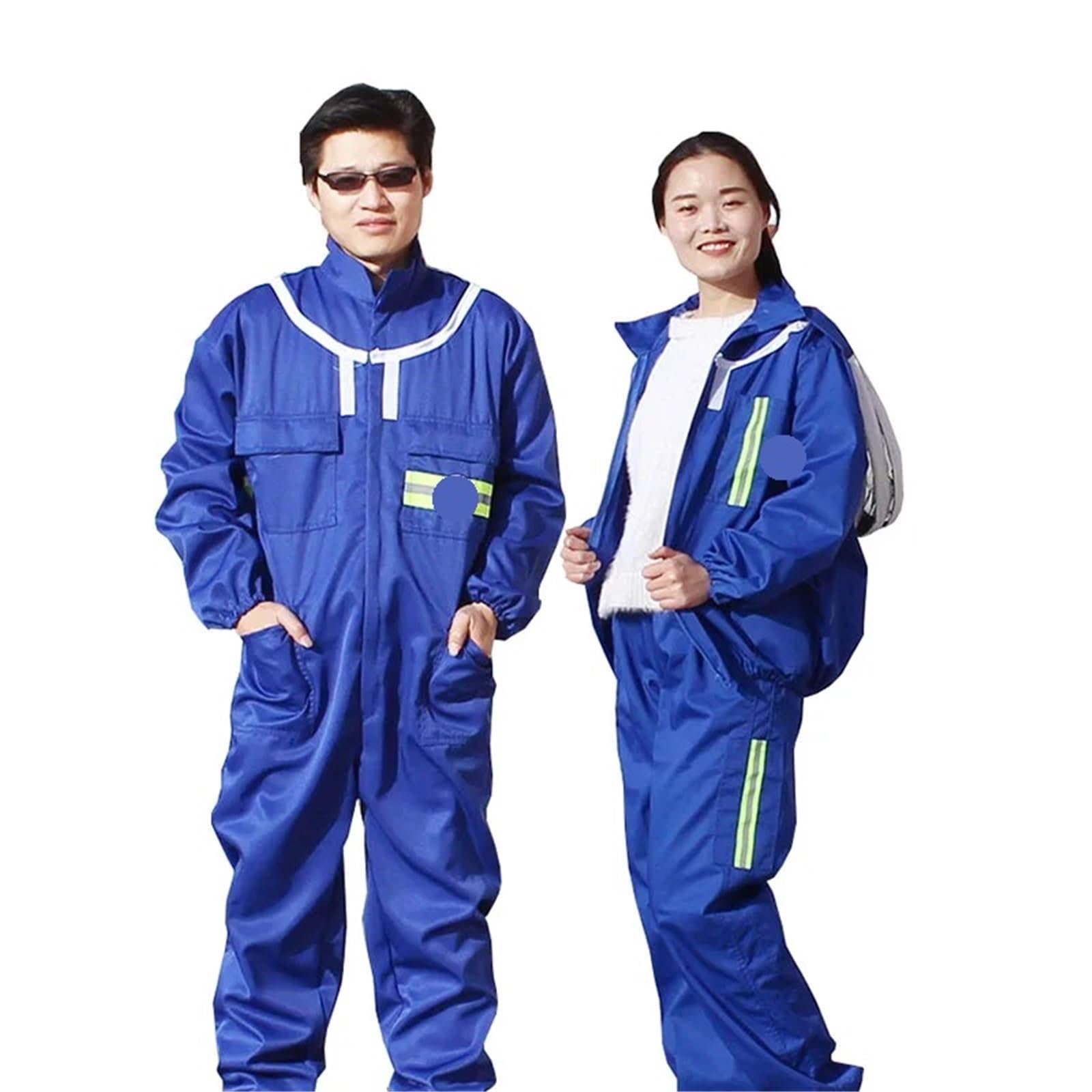 Traje de apicultura azul, ropa de trabajo, traje transpirable, colección de miel for apicultor, equipo, traje de apicultura(Blue 2,L)