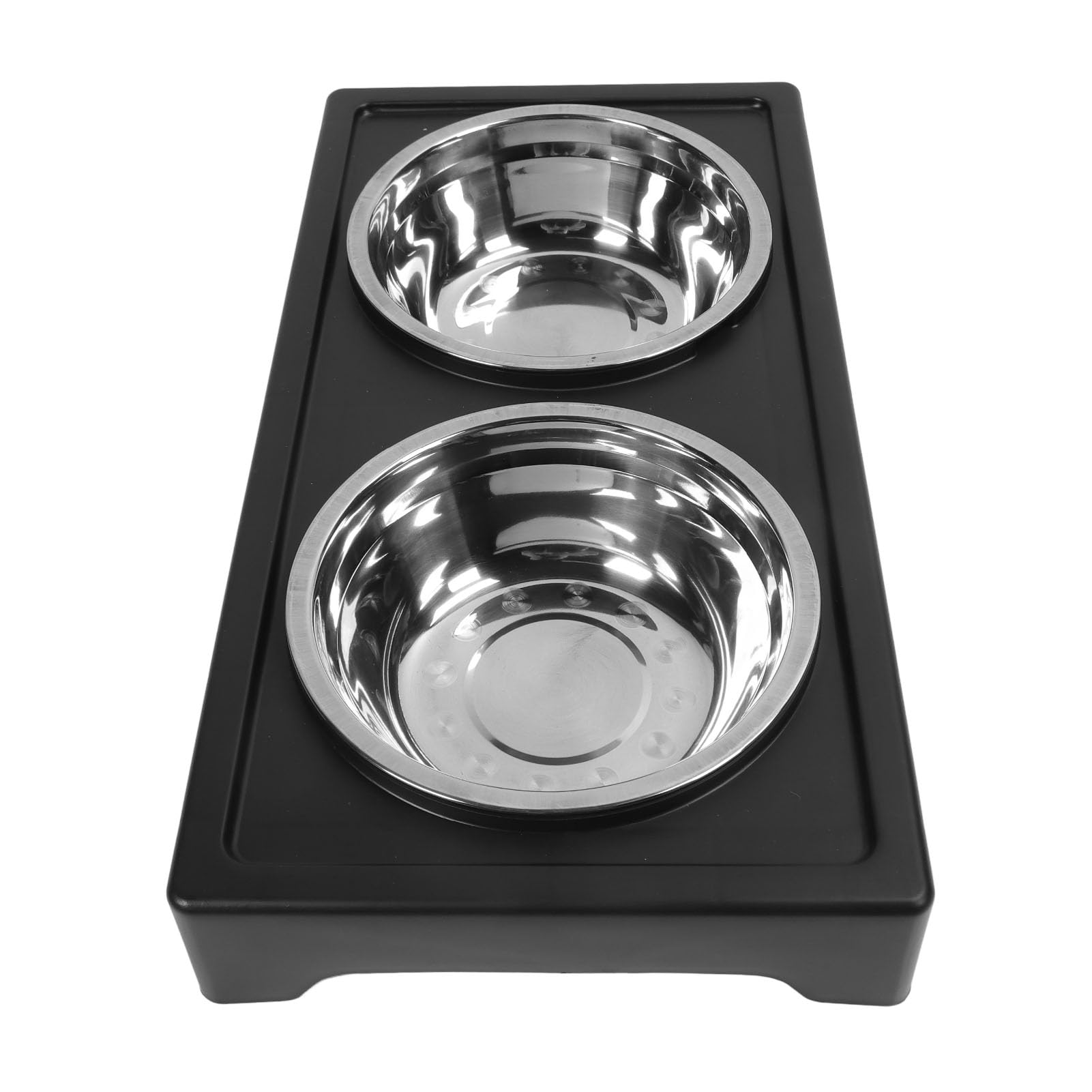 Ciotole Rialzate Regolabili per Cani e Gatti con Supporto in Acciaio Inox Altezza Variabile, Doppia Ciotola, Design Moderno per Pasti Comodi e Ordinati