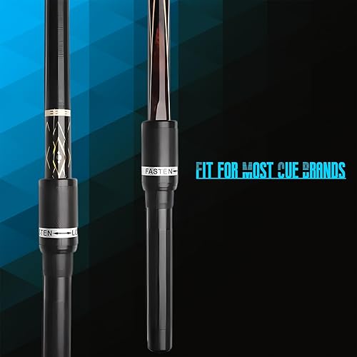 Miniatura 3 de Extensión de taco de piscina de 11.8 pulgadas, 9 bolas, extensión de extremo extremo para taco de billar, accesorios para tacos de piscina