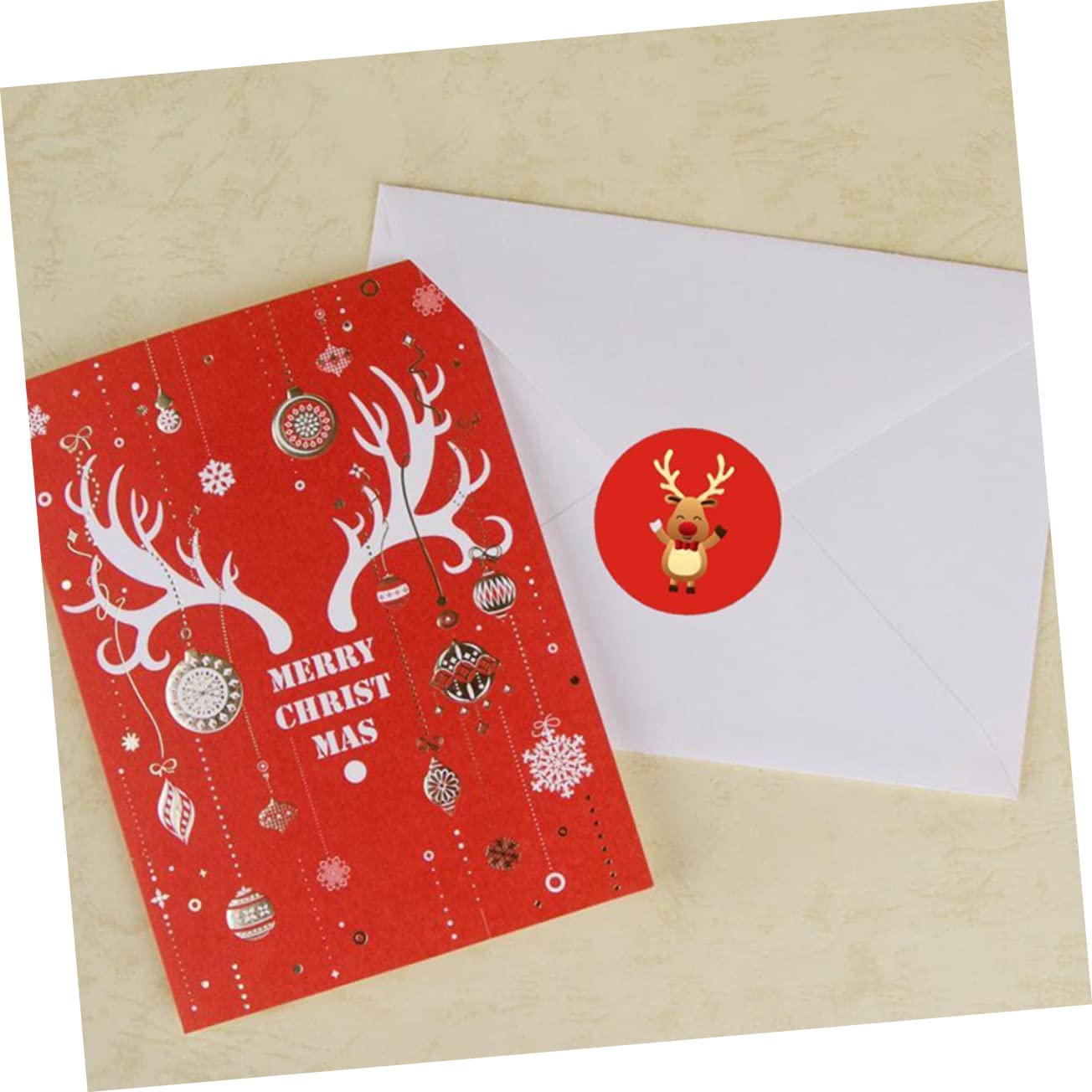 NUOBESTY 3 Set Adesivi Etichette Adesive Natalizie Etichette Adesive Natale Etichette Natalizie Etichetta Punto Autoadesive Fai Da Te Carta 2 * 3
