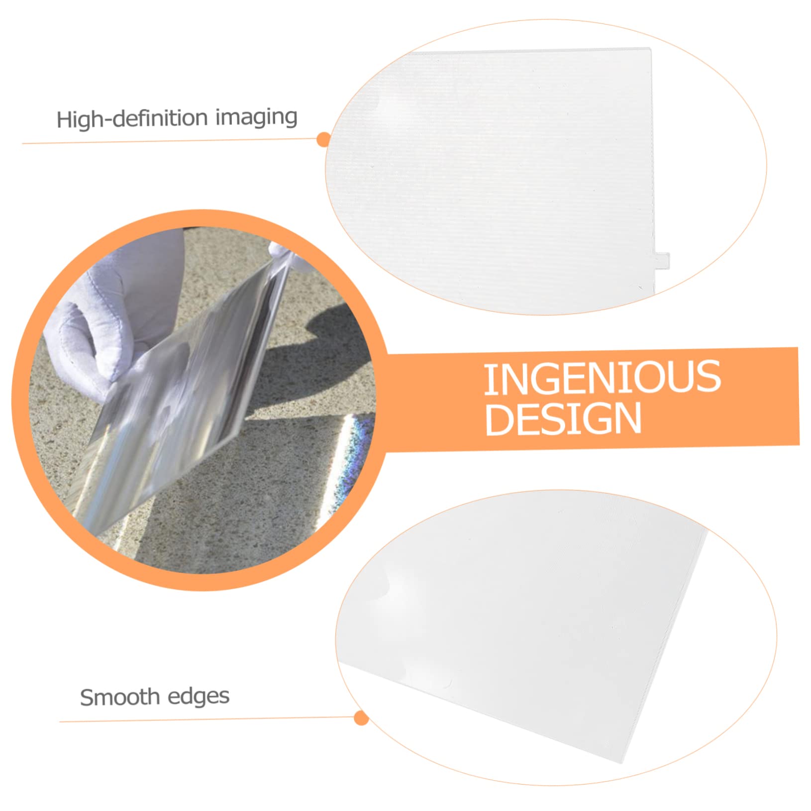 HAPINARY Lens for Projector Monitor 90x140mm High Transmission Optical Experiment