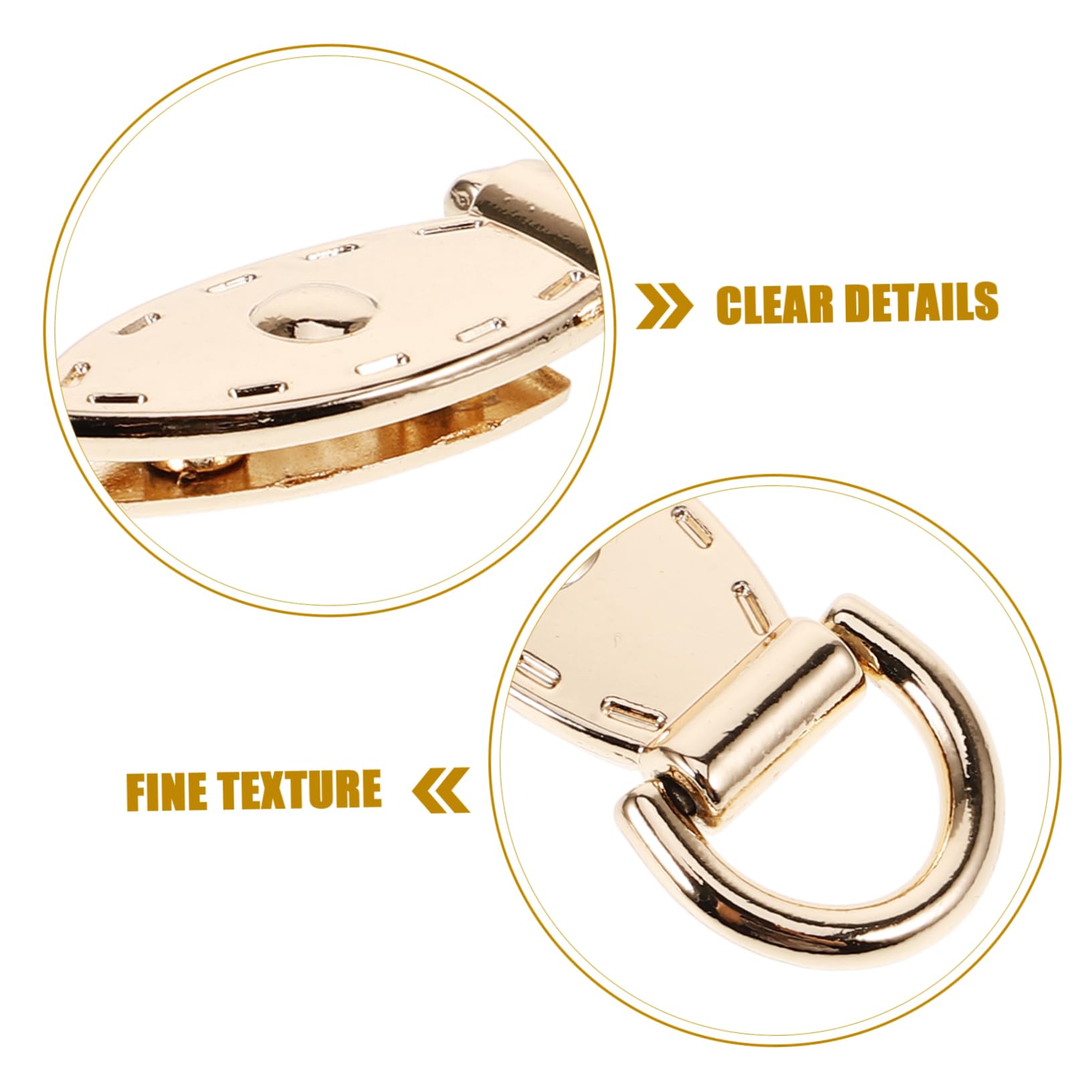 Holibanna Hebillas De Metal Para Bolsos Ganchos Carabiner Desmontables Para Bolso Accesorios De Moda Para Personalizar Estilo