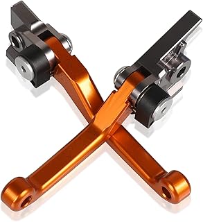 LANQIAN Dirt Bike Brake Clutch Levers Set for 450 EXCR EXCF EXC Rally REP SMR SX SXF SXR XCF XCW XCRW 500 EXCF XCW EXC TM MX 85 125 250 300 TM MXF 250 450 530 Orange
