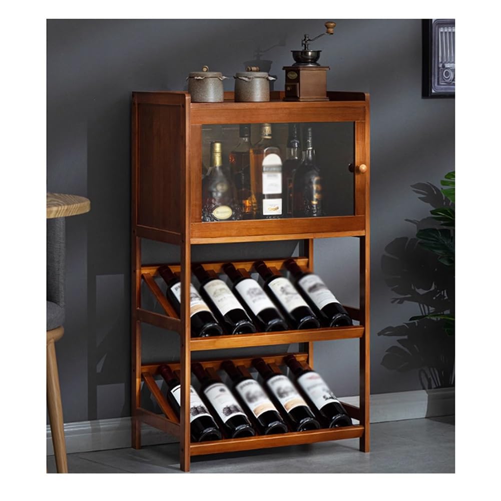 Casier à vin en bois pour cuisine et salon, meuble de rangement convivial