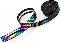 Vista 5 de 2 rollos de cinta para manillar de bicicleta, cinta para manillar de bicicleta con 2 tapones de extremo y cintas de acabado para bicicleta