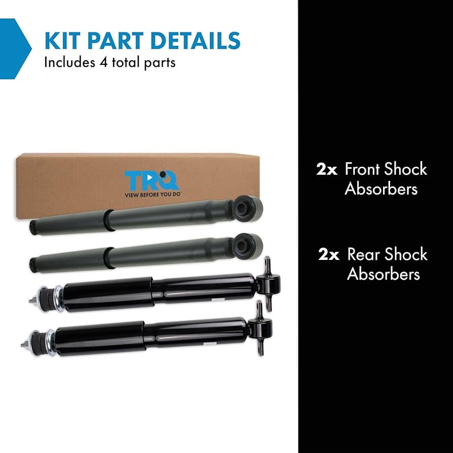 Amazon.com: TRQ Front and Rear Shock Absorber Set Compatible