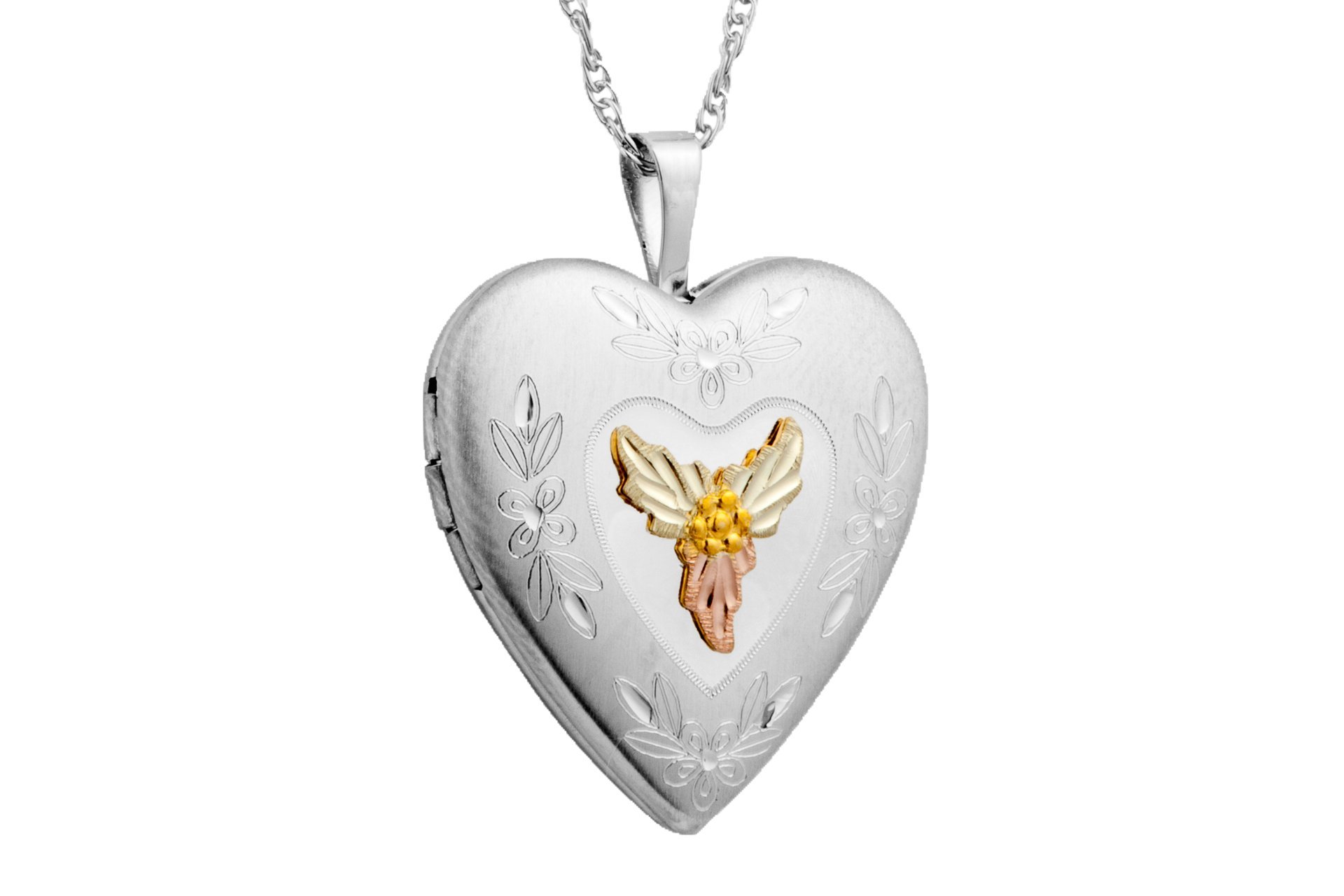 Black Hills Gold Sterling Silver Heart Picture Locket