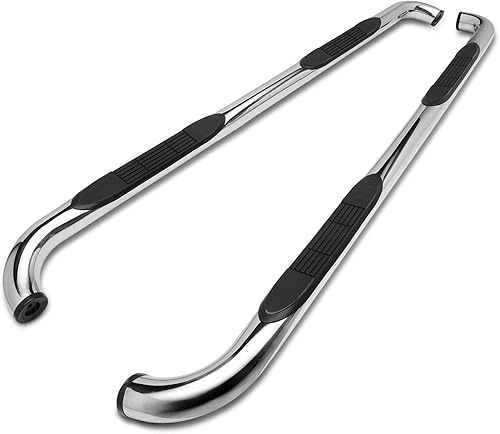 TAC - Estribos laterales para cabina RAM 1500 2019-2023 (no incluye RAM 1500 Classic 2019-2023) para camioneta, barras laterales de acero inoxidable