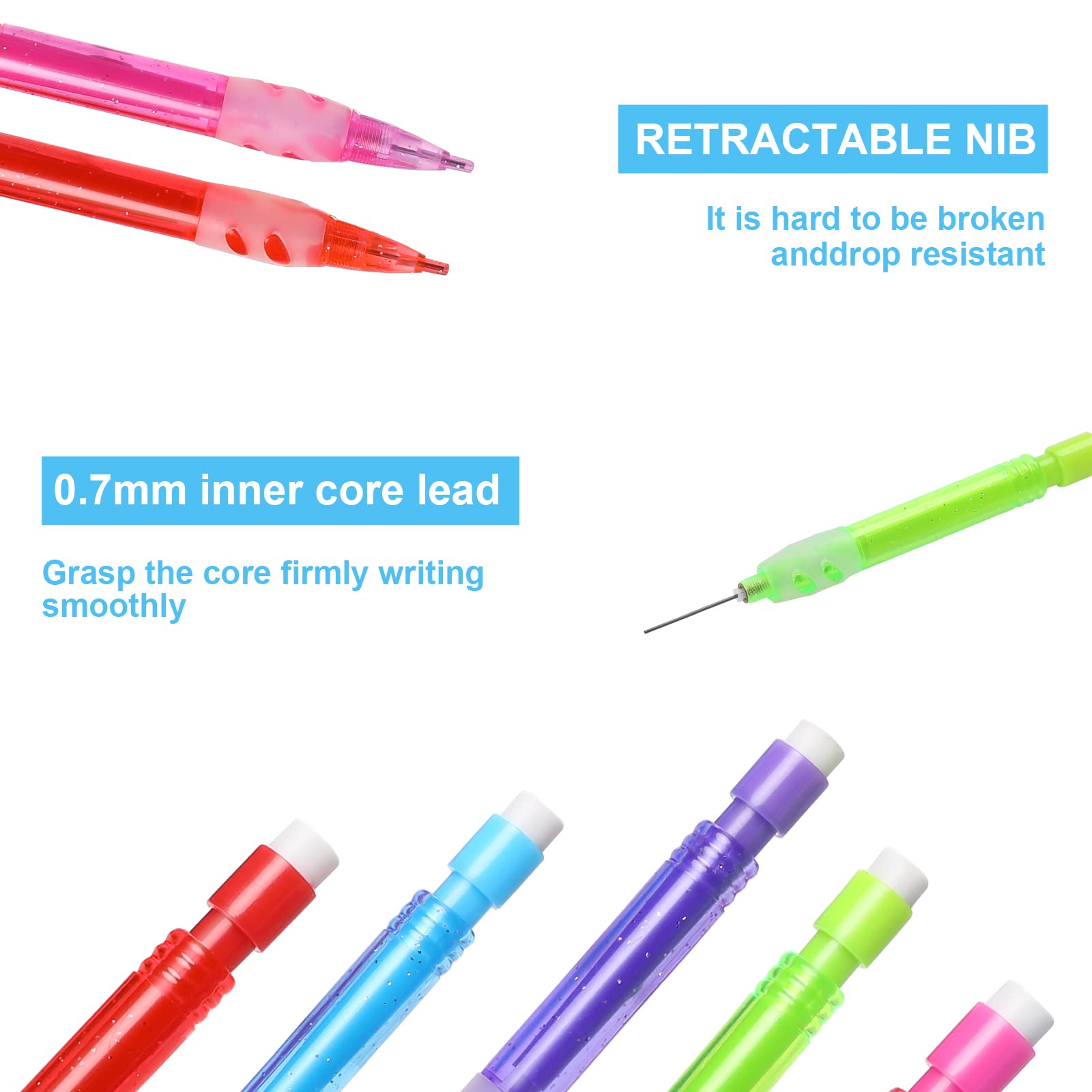 シャープペンシル 30本セット　バラ売り可 Amazon.co.jp: Vin Beauty ミニシャープペンシル 30本詰め合わせ 0.7mm