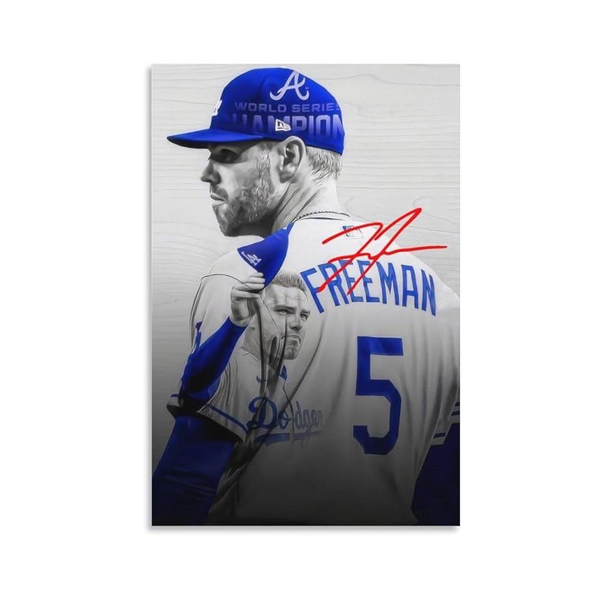 フレディ・フリーマン 直筆サインフォト ドジャース Freddie Freeman フリーマン auto サイン ドジャース 直書き